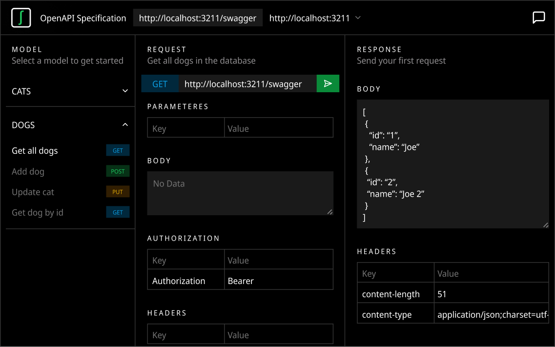 Hubql Client interface